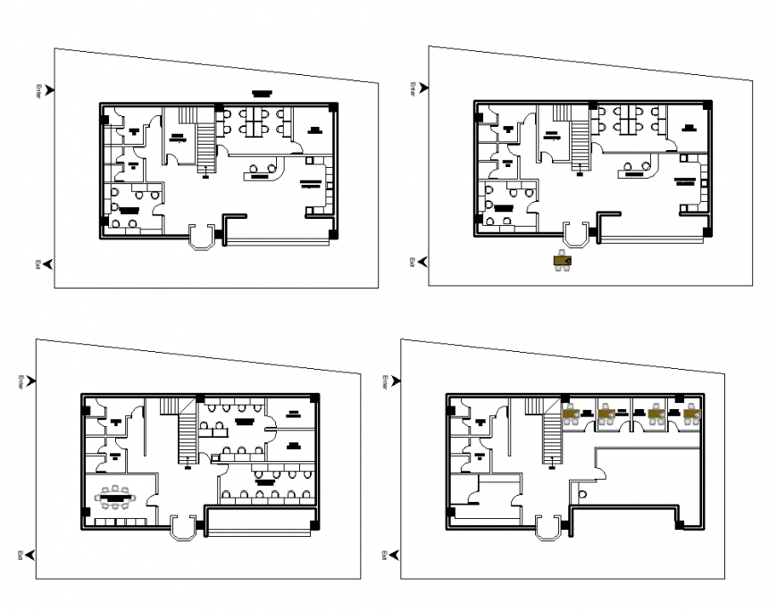 2 Storey House Plan With Front Elevation Design DWG File